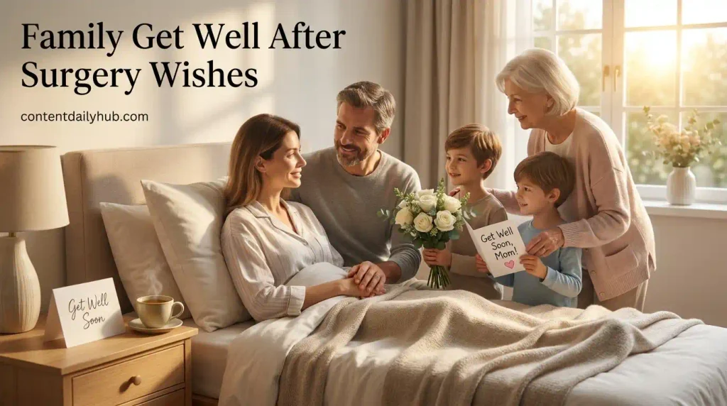 Family Get Well After Surgery Wishes