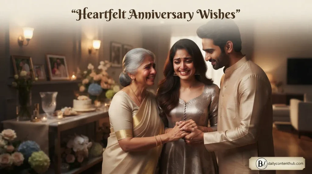 Heartfelt Anniversary Wishes for Parents From Daughter