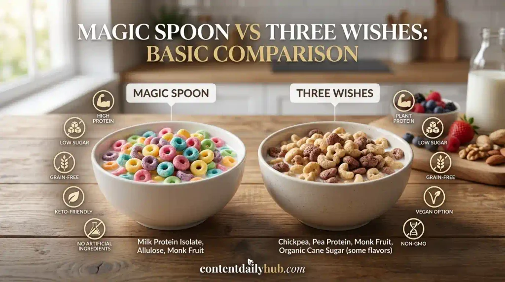  Magic Spoon vs Three Wishes: Basic Comparison