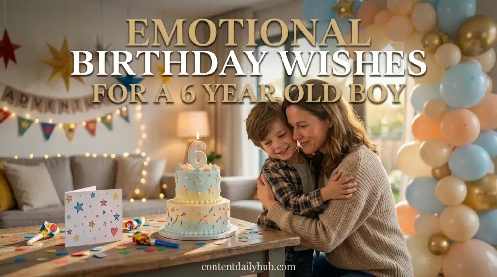 Emotional Birthday Wishes for a 6 Year Old Boy