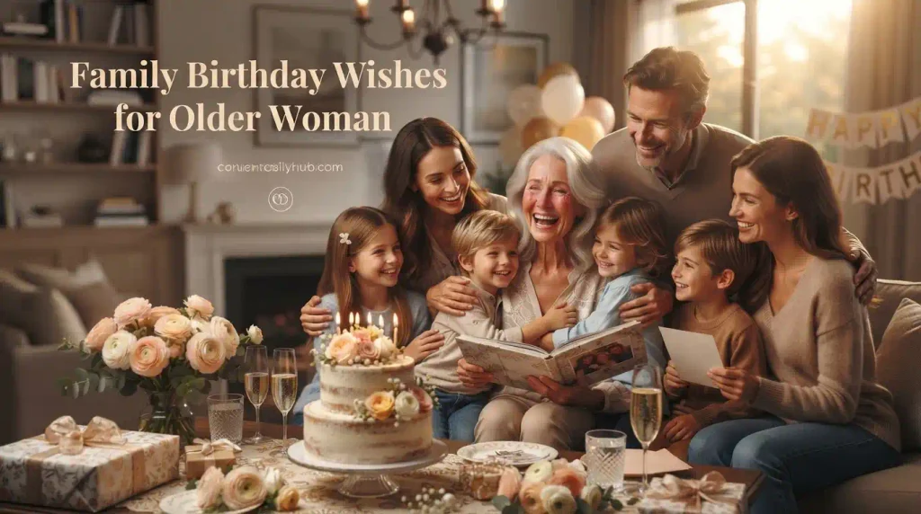  Family Birthday Wishes for Older Woman