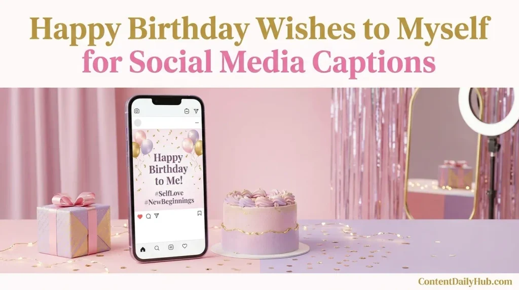  Happy Birthday Wishes to Myself for Social Media Captions