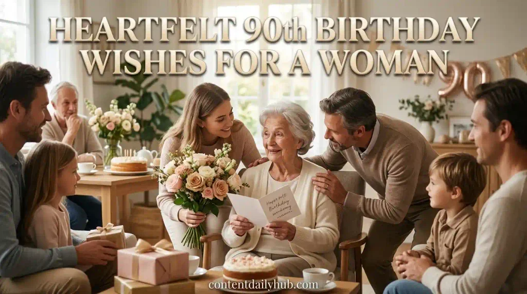  Heartfelt 90th Birthday Wishes for a Woman