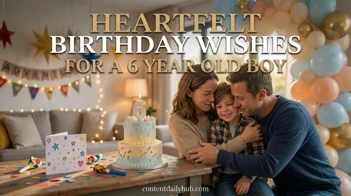 Heartfelt Birthday Wishes for 6 Year Old Boy