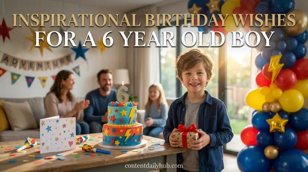  Inspirational Birthday Wishes for a 6 Year Old Boy