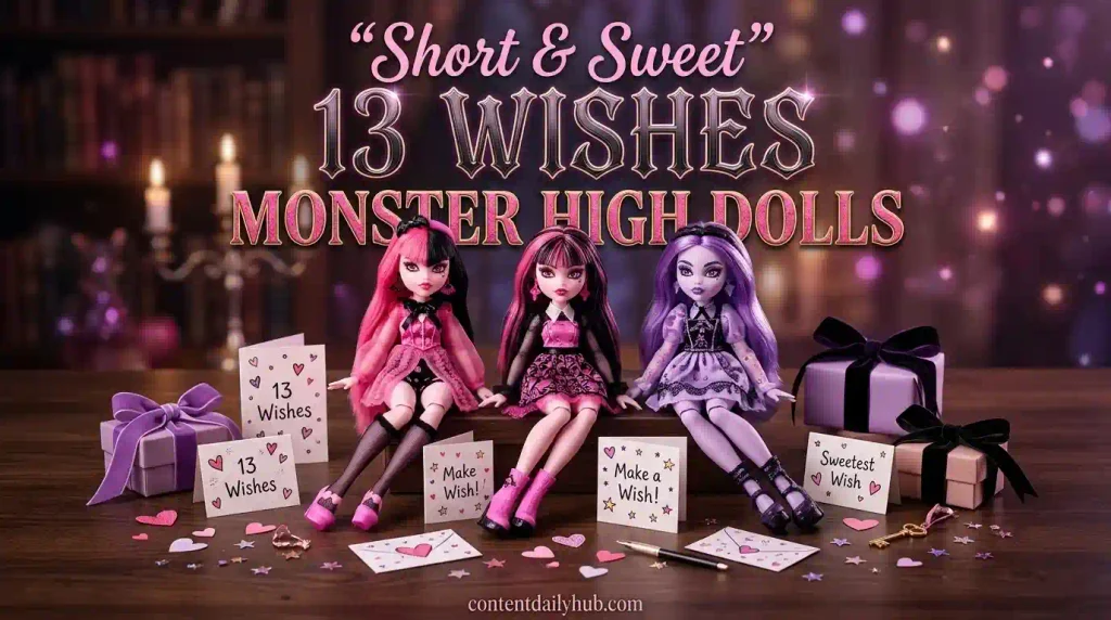  Short & Sweet 13 Wishes Monster High Dolls
