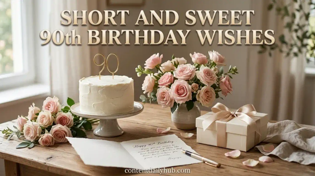 Short and Sweet 90th Birthday Wishes