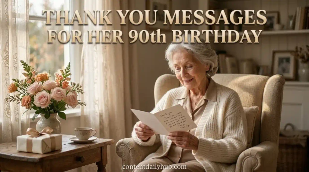  Thank You Messages for Her 90th Birthday
