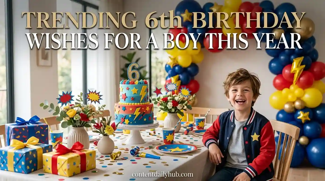  Trending Birthday Wishes for a 6 Year Old Boy This Year