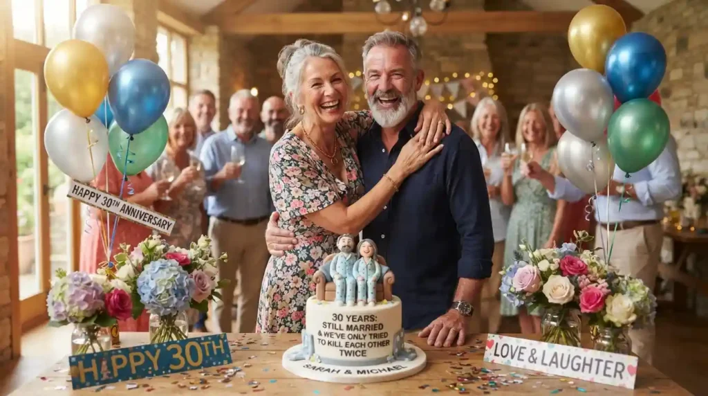 Funny 30th Anniversary Wishes for Friends