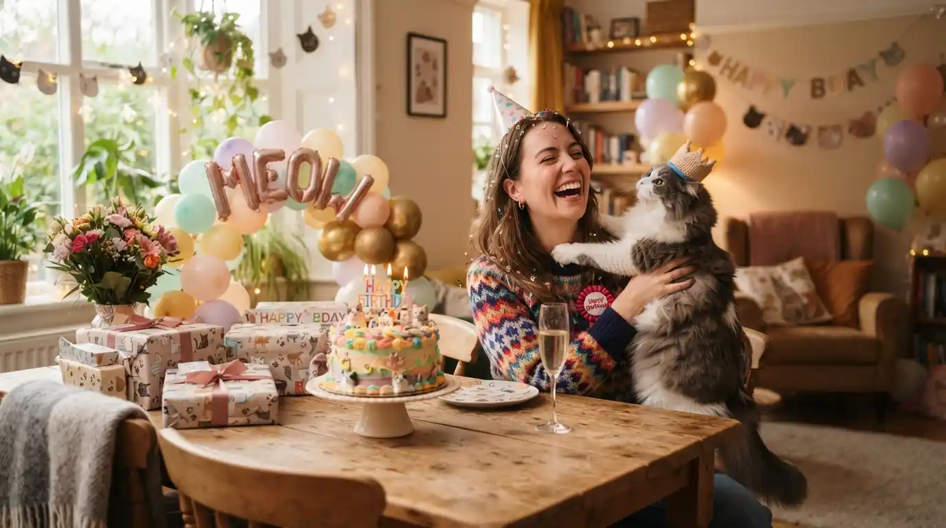 Funny Birthday Wishes for Cat Lovers
