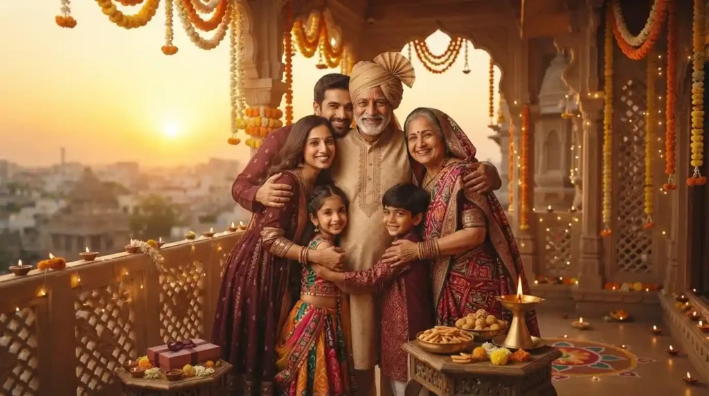 Gujarati New Year Wishes for Family