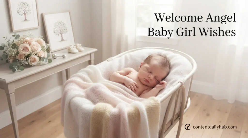 Welcome Angel Baby Girl Wishes