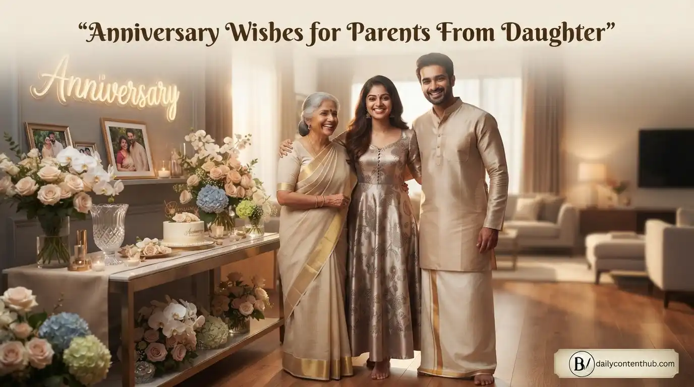 Anniversary Wishes for Parents from Daughter