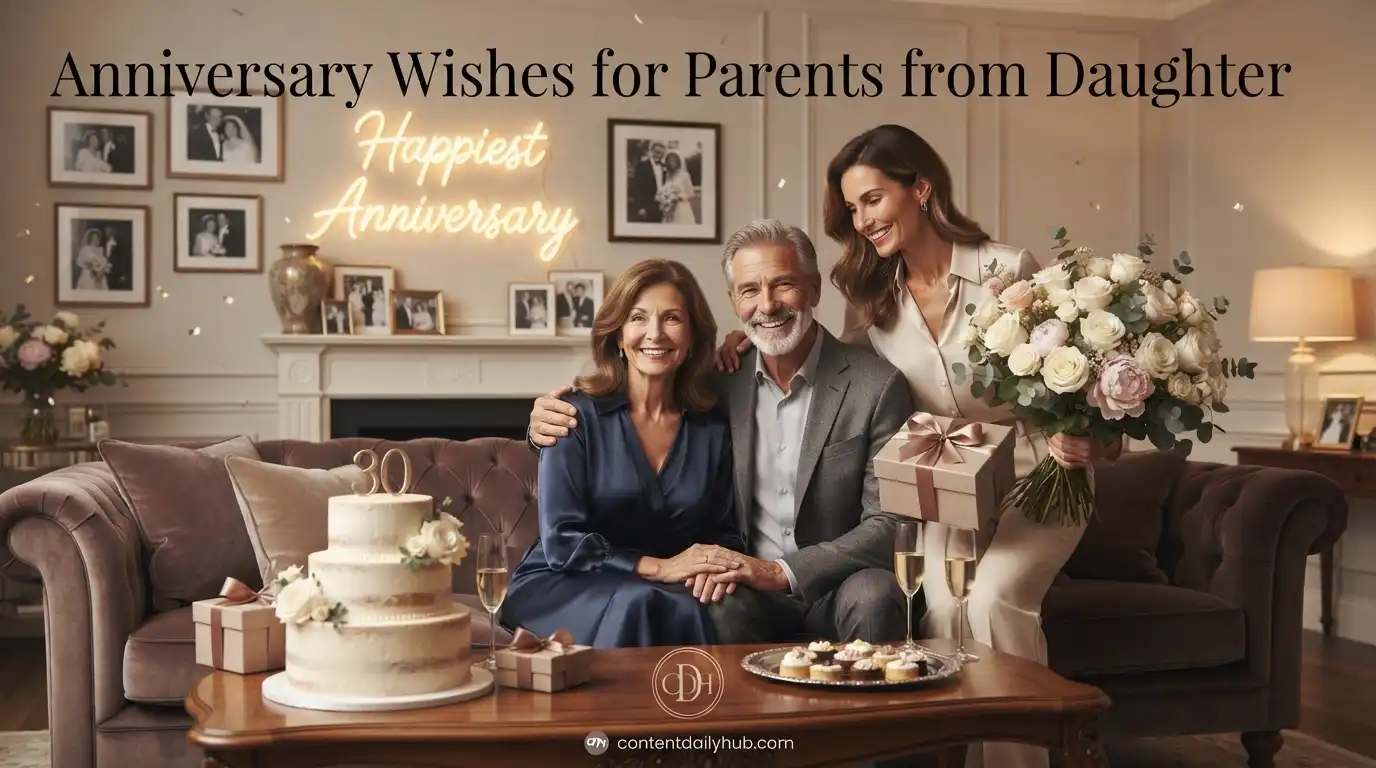 Anniversary Wishes for Parents from Daughter