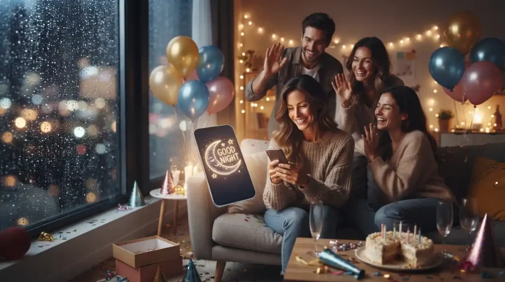  Celebration Good Night Wishes GIF