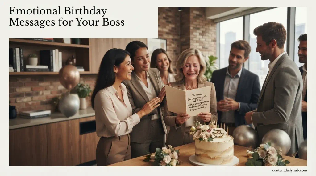 Emotional Birthday Messages for Your Boss