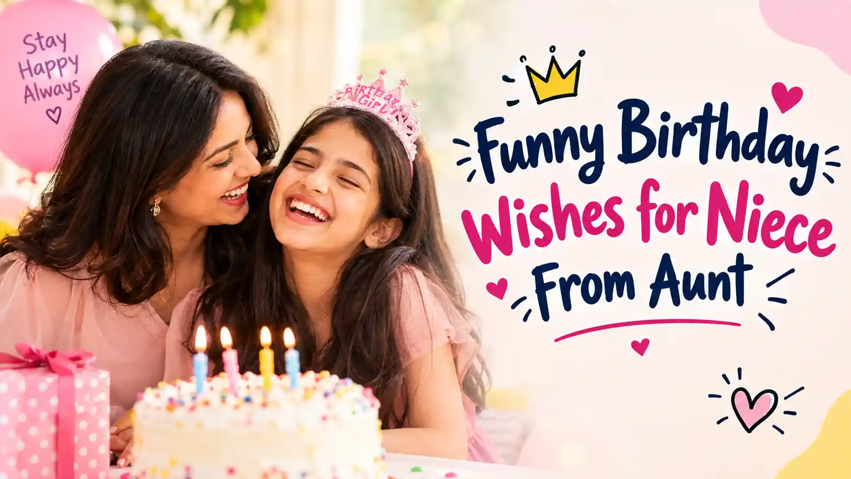 Funny Birthday Wishes for Niece from Aunt