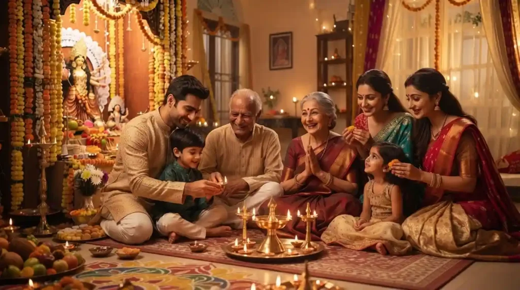 Happy Ashtami Wishes for Family
