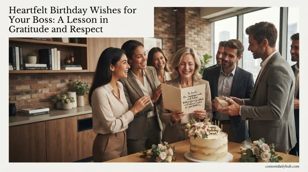 Heartfelt Birthday Wishes for Your Boss
