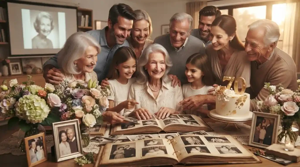 Special Memories Wishes for Her 70th Birthday