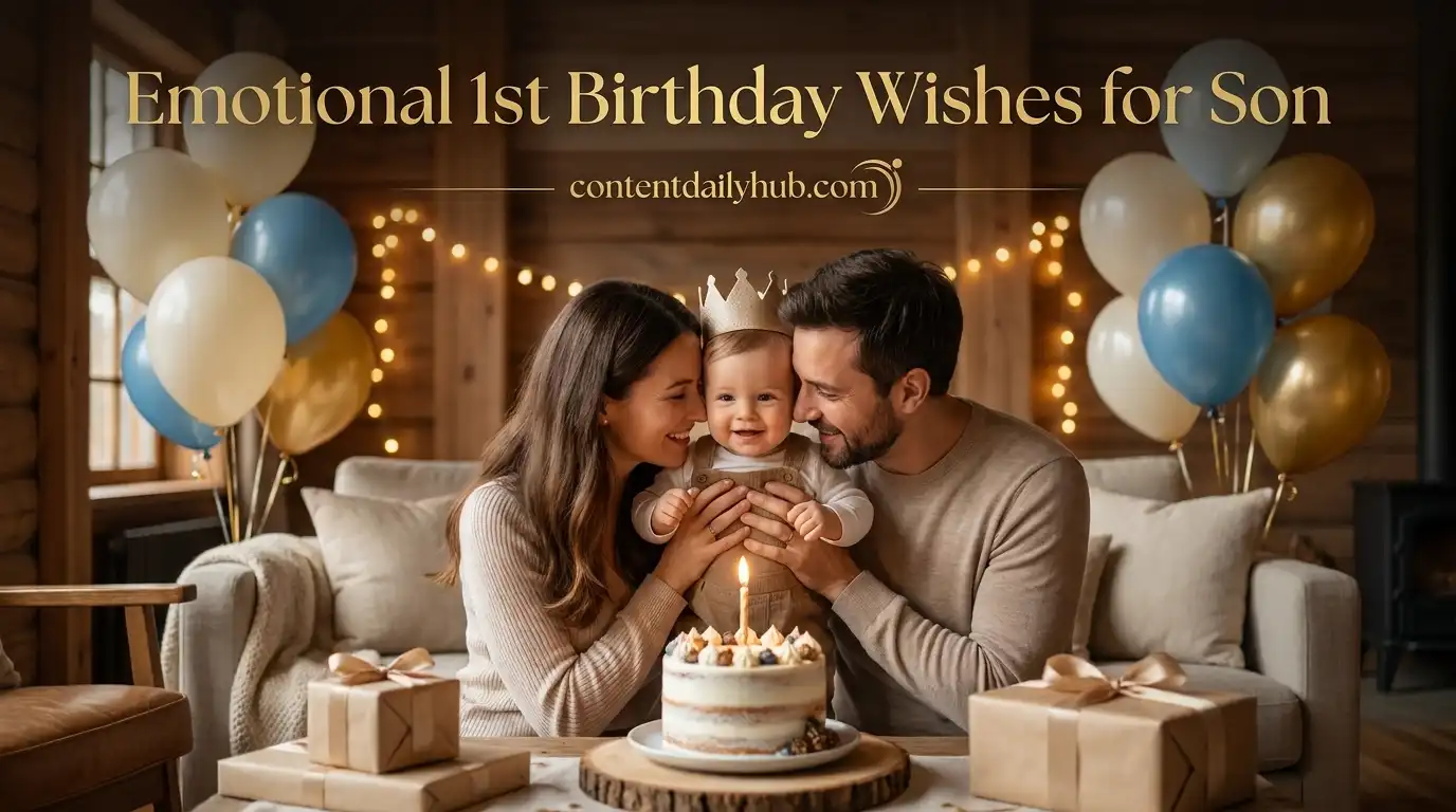 Emotional 1st Birthday Wishes for Son